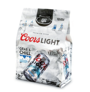MOLSON COORS - 由BEMIS公司印制的可容納12個罐裝的包裝袋，由于擴展使用柔性包裝的應用范圍，以及印刷、貨架影響力獲得了2019年最高成就金獎，以及來自美國軟包裝協(xié)會的一個與耐用度有關的銀獎。（圖片由FPA提供提供）